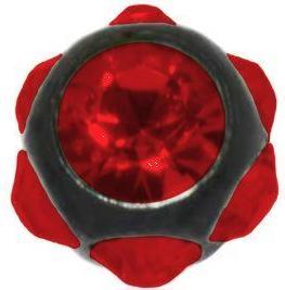 Immagine prodotto Bijouteria Piercing (Acciaio chirurgico 316L, Rivestimento PVD (nero), Cristallo premium)