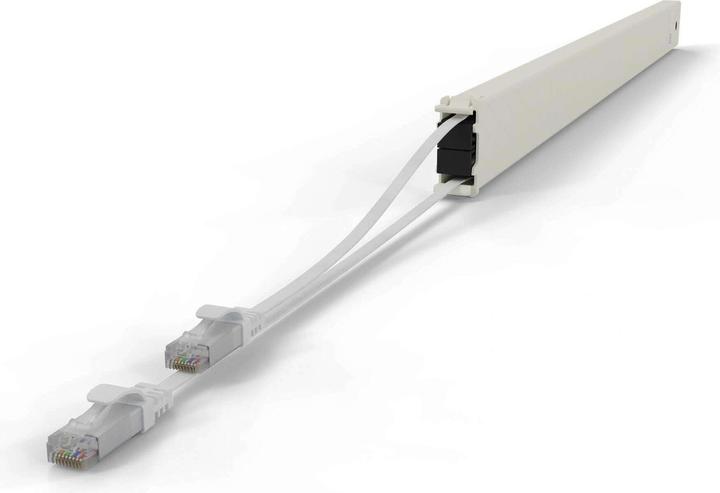Produktbild PATCHBOX one / Cassette / 46RU / Cat 6A, UTP, 2.5 m, Weiss (UTP, CAT6a, 2.50 m)