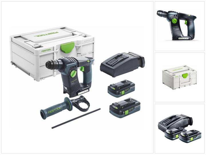 Immagine prodotto Festool Tassellatore a batteria BHC 18 HPC 4,0 I-Plus (Batteria ricaricabile)