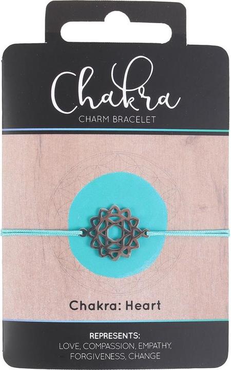 Produktbild Something Different HerzChakra ArmbandAnhänger Faden Stahl (100% synthetisches Material)