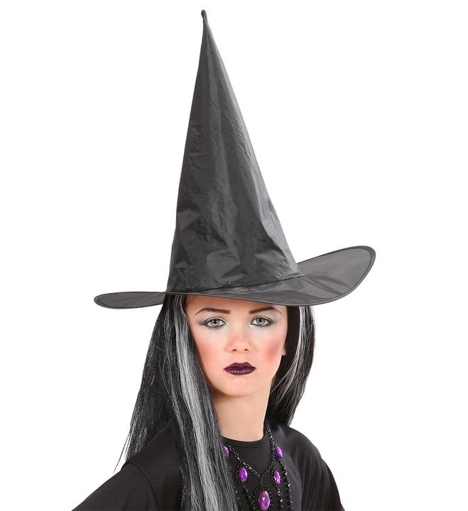 Image du produit Magni Widmann 2859W - Chapeau de sorcière pour enfants, noir, magicien, sorcier, accessoire, carnaval