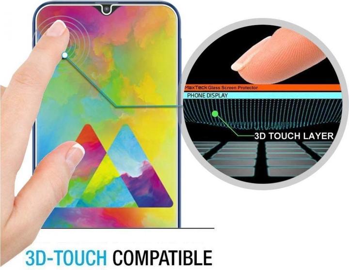Produktbild Screenguard Samsung Galaxy M20 Panzerglas Schutzfolie Case Friendly Design (1 Stück, Samsung Galaxy M20)