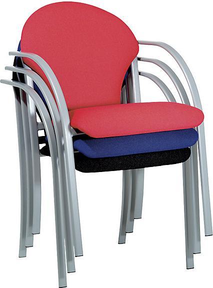 Actual product image kaiserkraft Polsterstapelstuhl