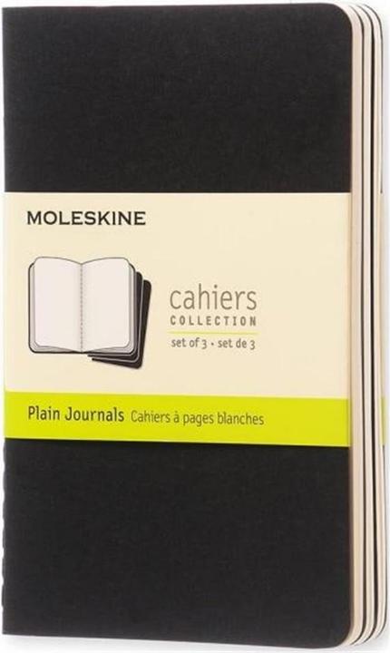 Actual product image Moleskine Cahier Pocket Set of 3 (A6, Plain, Soft cover)