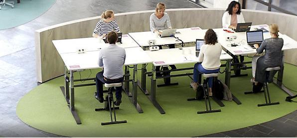 Image du produit Deskbike Desk Bike, blanc, cadre blanc grand