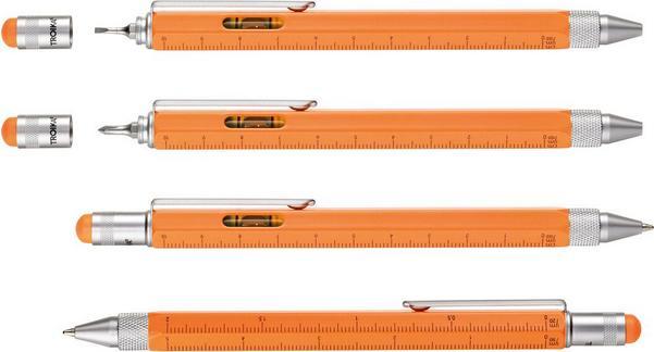 Immagine prodotto Troika COSTRUZIONE PENNA Stylo-bille multifonction, arancione metallizzato (Arancione neon, 4 x)