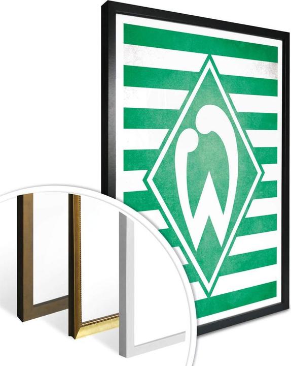 Image du produit SV Werder Bremen Werder Brême, le logo du Werder Brême à rayures (24 x 30 cm)