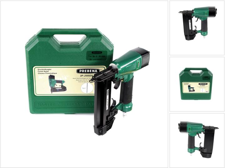 Produktbild Prebena 2P-J50SDS Luftdruck Druckluftnagler 5-7 bar im Transportkoffer