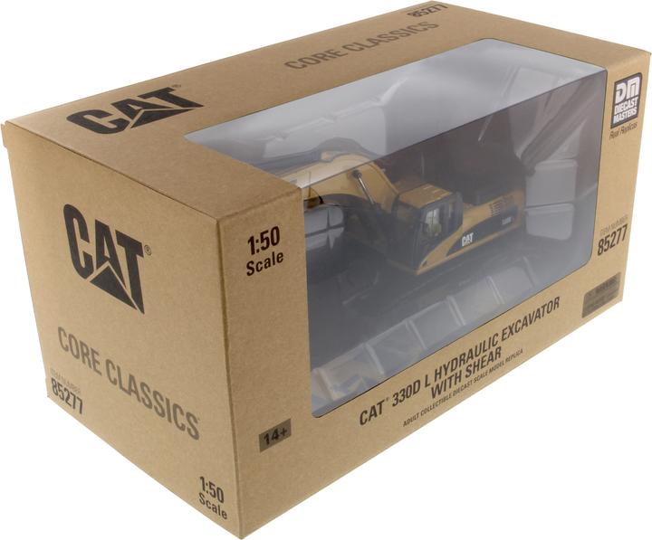 Actual product image Diecast Masters CAT 330D L Hydraulic Excavator with shear