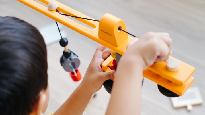 Produktbild Plantoys Plan City Kran Set