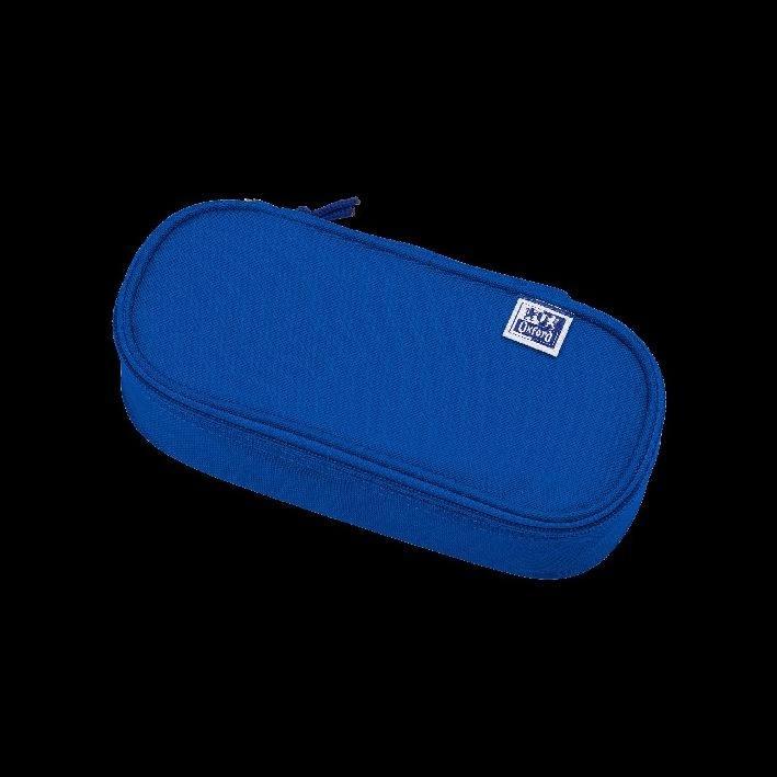 Actual product image Oxford Pencil case, polyester, oval, blue