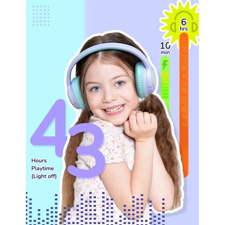 Produktbild Iclever Headphone Kids BT & Cable LED