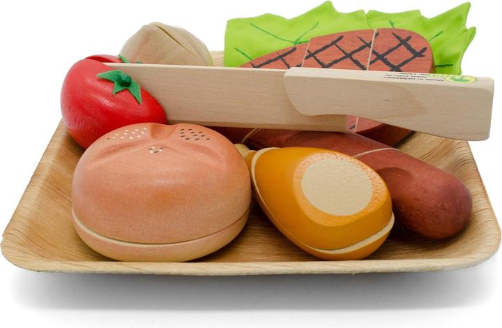 Produktbild Activity Board Grillplatte aus Holz zum Schneiden, Küchenzubehörset aus Holz für Kinder