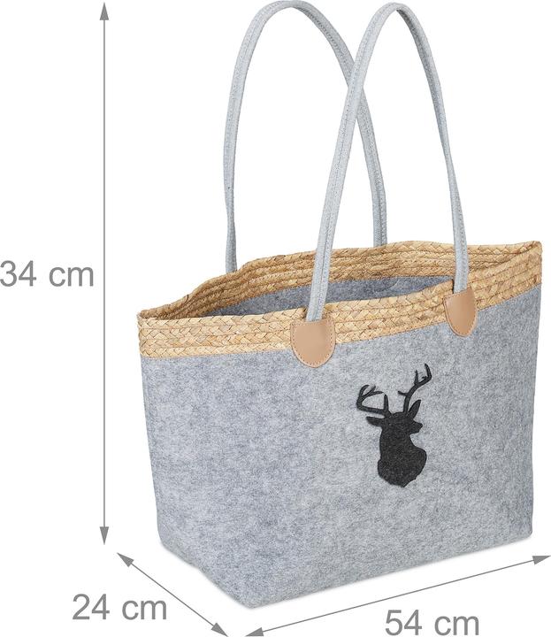 Actual product image Relaxdays Felt bag
