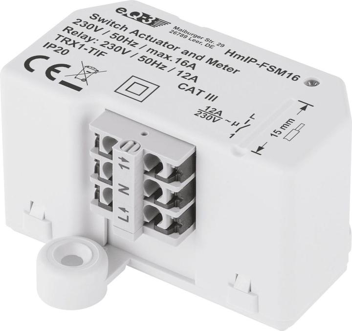 Actual product image EQ-3 Switching and measuring actuator 1-fold 16 A (Switch actuator)