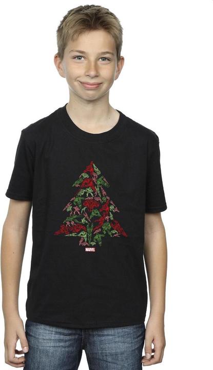 Actual product image Boys Avengers Christmas Tree T-Shirt (104)