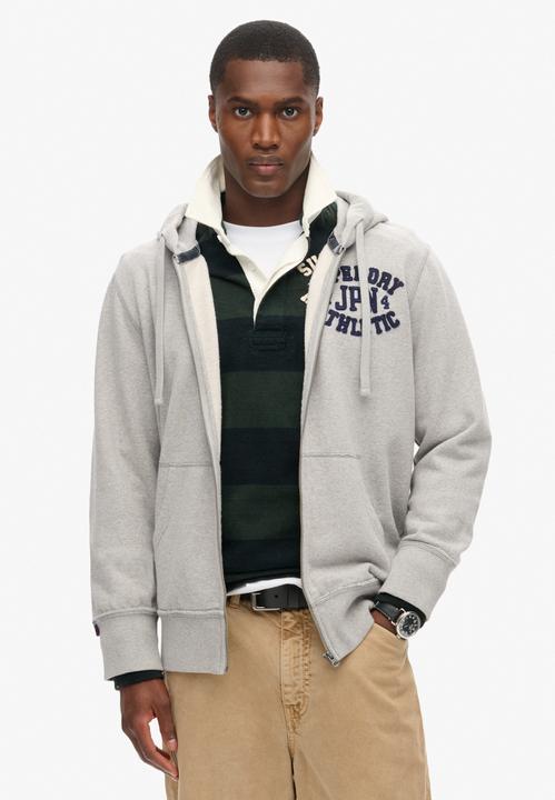 Actual product image Superdry Sweat jacket Casual Comfortable fit Vintage Athletic Zip Hoodie (M)