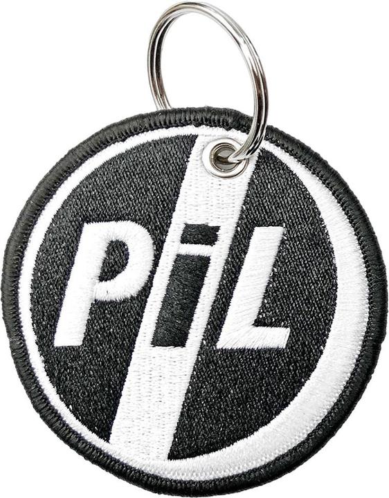 Public Image Ltd Kreis Doppelseitiger Patch Logo Schlüsselanhänger