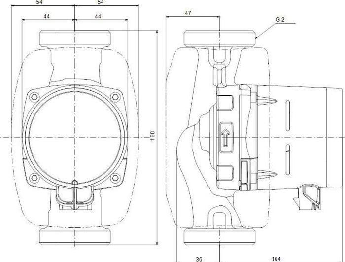 Actual product image Grundfos Alpha2 (Domestic water pump)