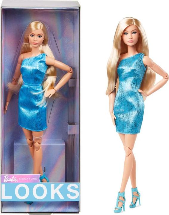 Image du produit Barbie Signature Looks 23 - Blonde, Robe bleue