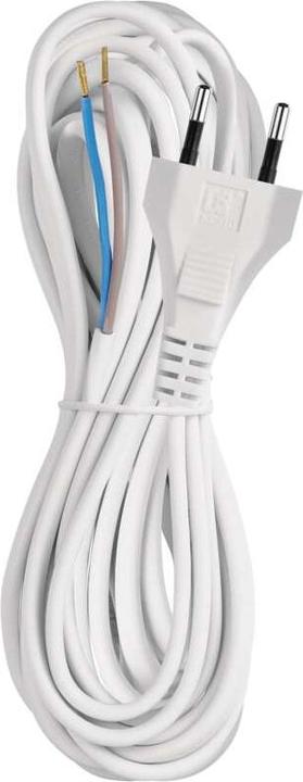 Produktbild Emos Netzkabel PVC 2x 0,75mm2, 5m, weiss (5 m)