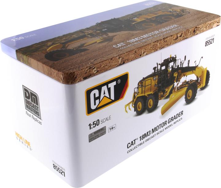 Actual product image Diecast Masters CAT 18M3 Motor Grader