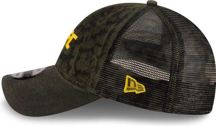 Actual product image New Era 9Twenty Trucker Cap - UFC MMA oil washed oliv