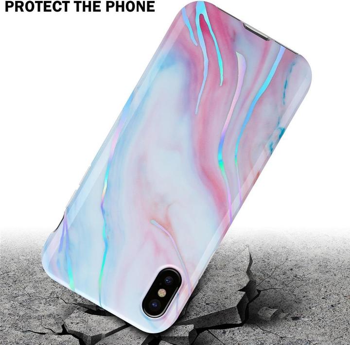 Image du produit Cadorabo Couverture IMD TPU Marbre coloré (Apple iPhone XS Max)