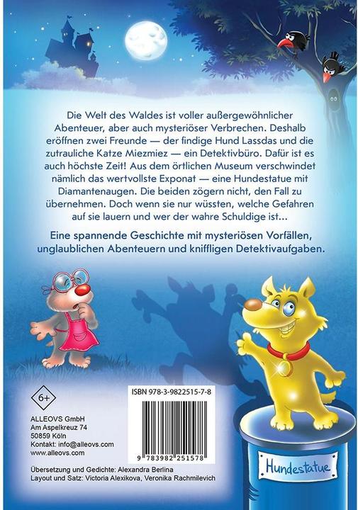 Immagine prodotto Alleovs Pfoten Hoch. Lustige Detektivgeschichten für Kinder (Tedesco)