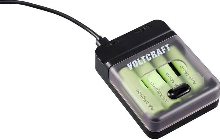 Image du produit Voltcraft VC-BC4-PB1 Chargeur et banque d'énergie 2en1 (1 pcs, Piles rechargeables + chargeur)