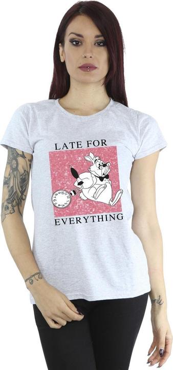 Actual product image Disney Womens/Ladies Alice In Wonderland White Rabbit Cotton T-Shirt (L)