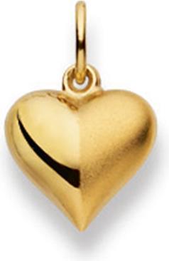Actual product image Muau Pendant heart yellow gold 750, 15x10mm (750/18K yellow gold)