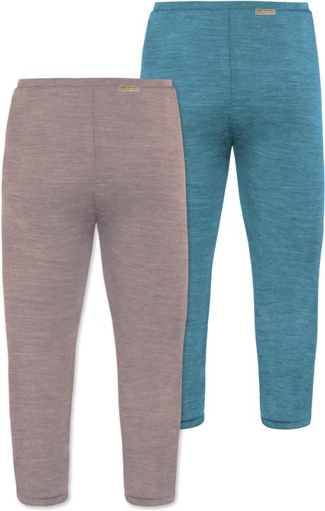 Image du produit Normani Lot de 2 caleçons bébé mérinos avec pieds - 9539 (92)