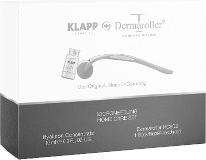 Actual product image Klapp x Dermaroller Home Care Kit 1 x Roller. 1 x 10 ml Bottle (Facial care set)