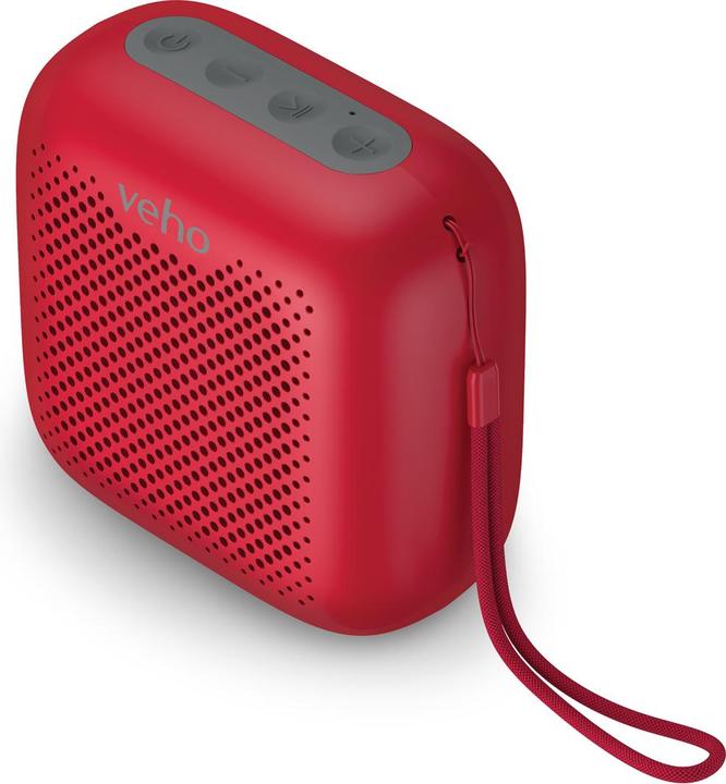 Actual product image veho Mz-4 Portable Bluetooth Speaker-Red (26 h)