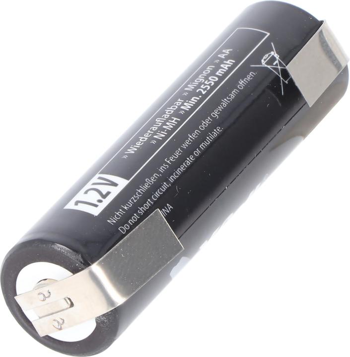Produktbild AccuCell 2550mAh Akku passend für PHILIPS Rasierer Akku 5810XL, 5811XL, 5814XL, 5818XL, HP2750, HQ6675 (1 Stk., 2550 mAh)