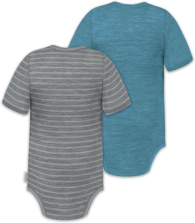 Immagine prodotto Normani Set di 2 body baby merino a maniche corte "Tihoi" - 9317 (56)