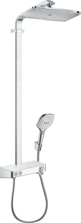 Actual product image hansgrohe Showerpipe RAINDANCE SELECT E 360 1jet DN 15 m ShowerTablet Sel 300 white/chrome