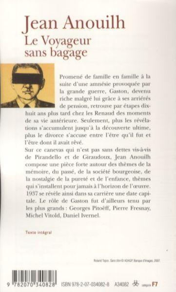Produktbild Le voyageur sans bagage (Französisch, Anouilh Jean, 2007)