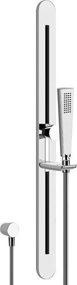 Actual product image Gessi Cono shower set with wall connection elbow, anti-limestone hand shower and shower hose 1.50 m