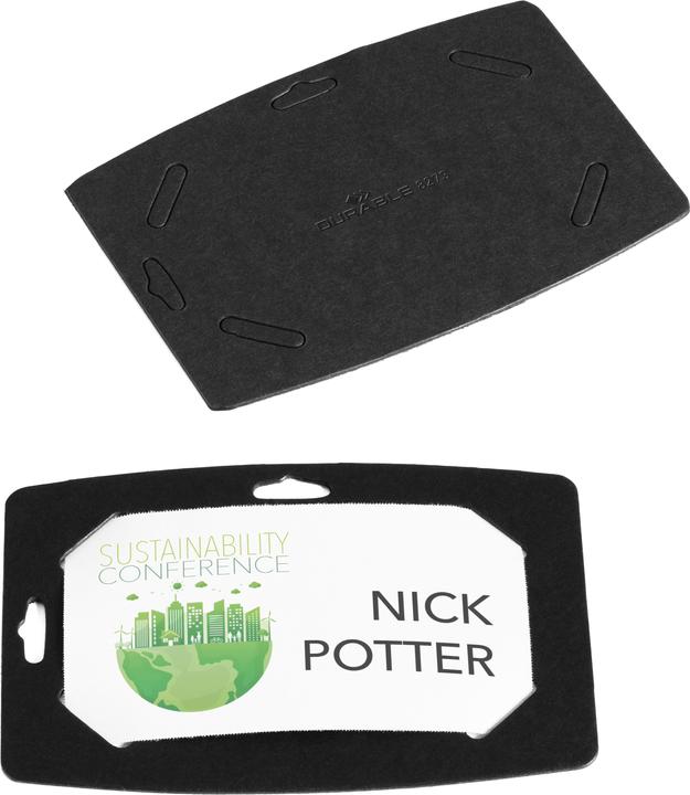 Actual product image Durable Name badge made from recycled paper