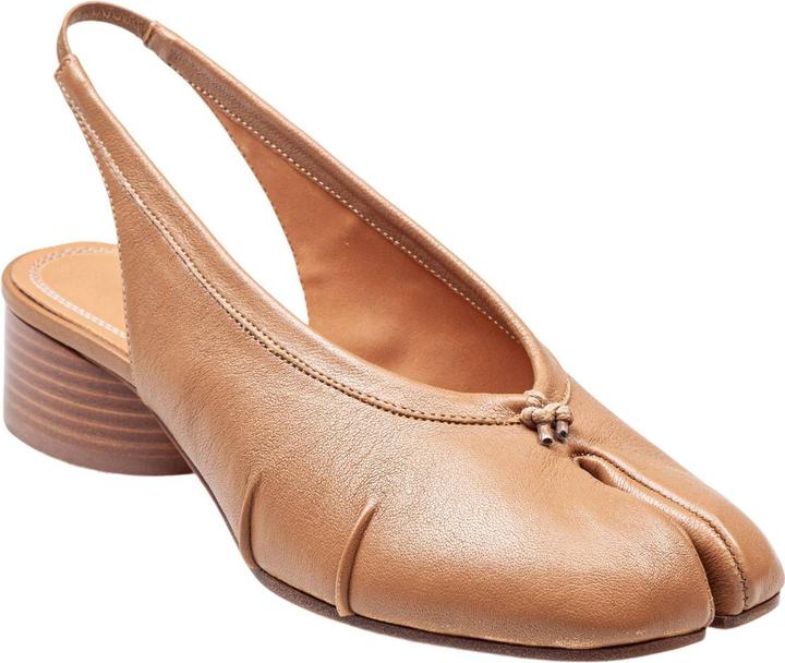 Actual product image Maison Martin Margiela Maison margiela tabi slingback in leather color (37)