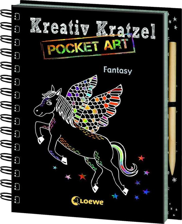 Kreativ-Kratzel Pocket Art: Fantasy (German, Eleanor Summer, 2017)