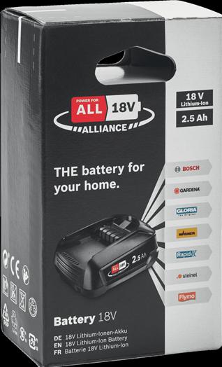 Actual product image Rapid Power for All Alliance battery 18V 2.5Ah PBA (18 V)