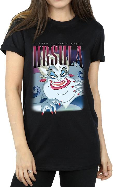 Actual product image The Little Mermaid Womens/Ladies Ursula Montage Cotton Boyfriend T-Shirt (L)