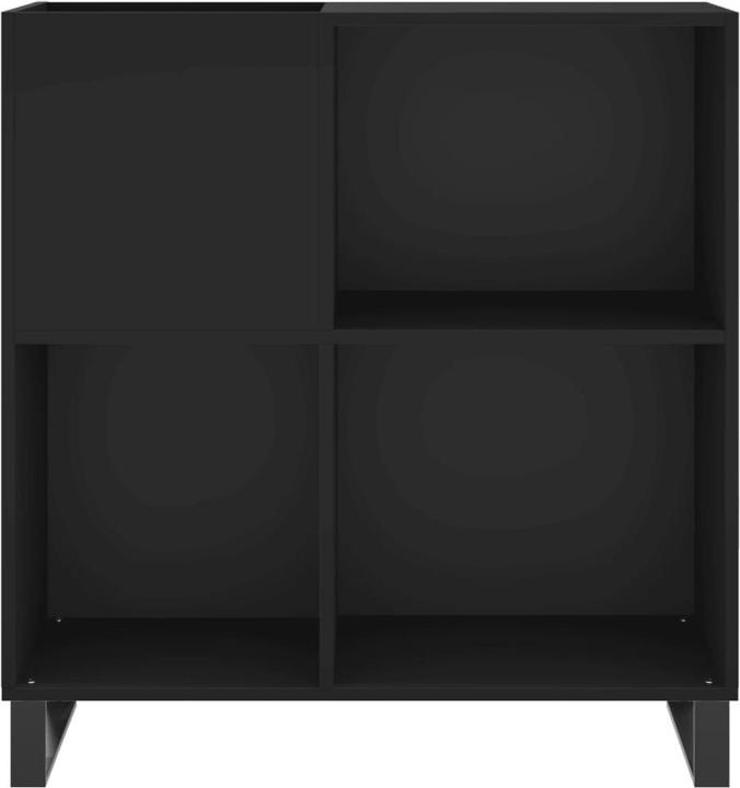 Produktbild VidaXL Plattenschrank Schwarz 84,5x38x89 cm Holzwerkstoff, Farbe (84.5 x 38 x 89 cm)