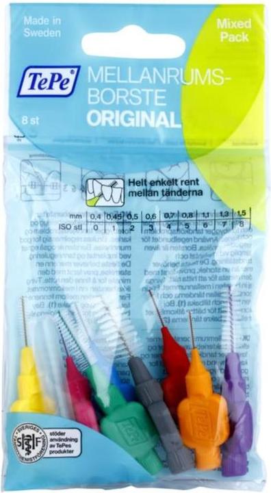 TePe Interdentalbürsten Original Mixed Pack ISO 0-7 (8 x, 1.30 mm)