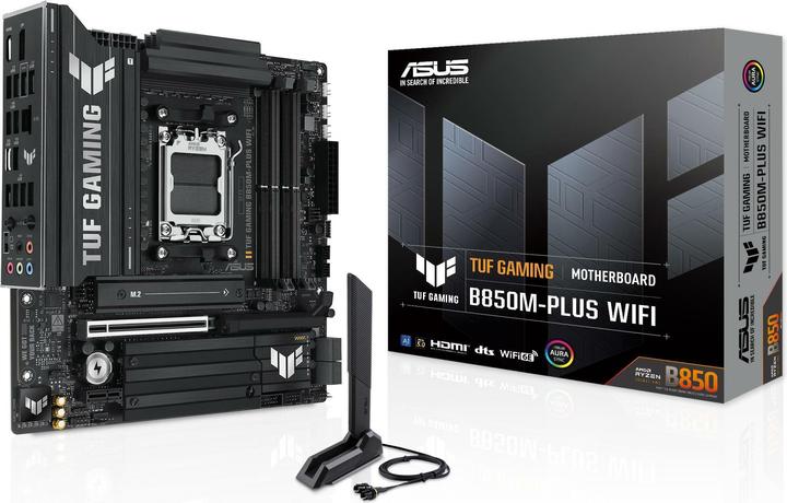 Produktbild ASUS TUF Gaming B850M-Plus Wifi (AM5, AMD B850, mATX)