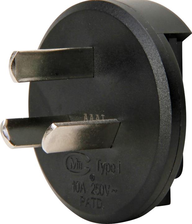 Kopp Reisestecker Australien/China, schwarz