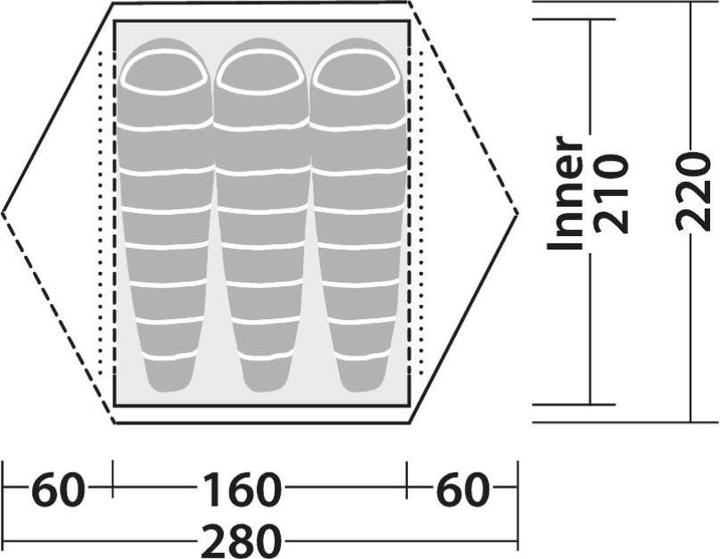 Actual product image Robens Boulder 3 (Dome tent, 2.90 kg, 3 persons)